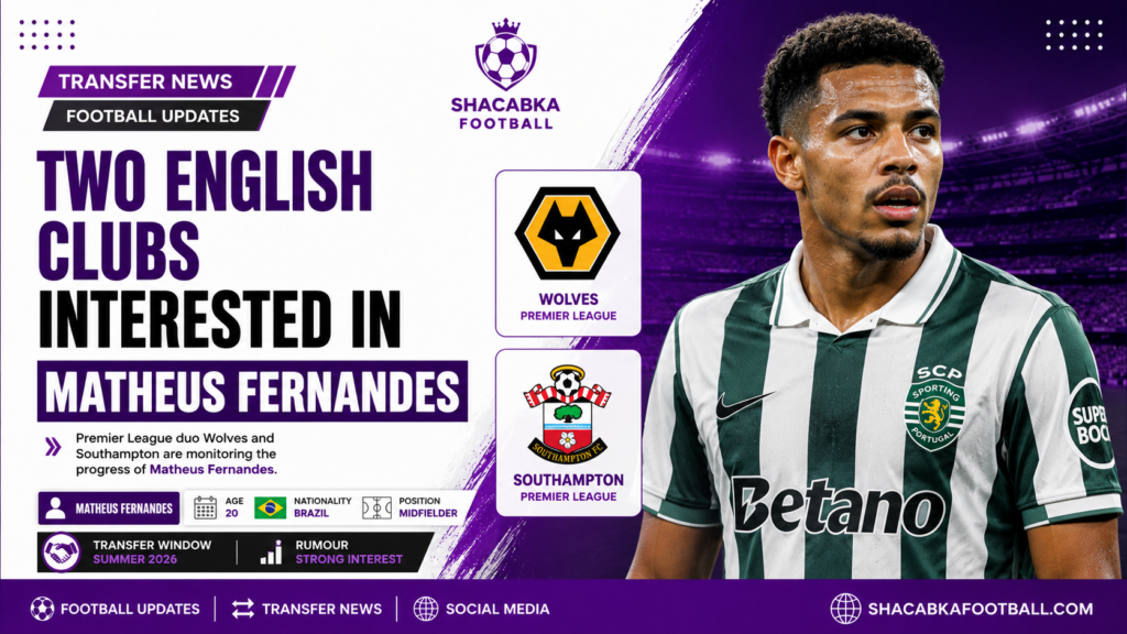 Two English Clubs Interested in Matheus Fernandes 