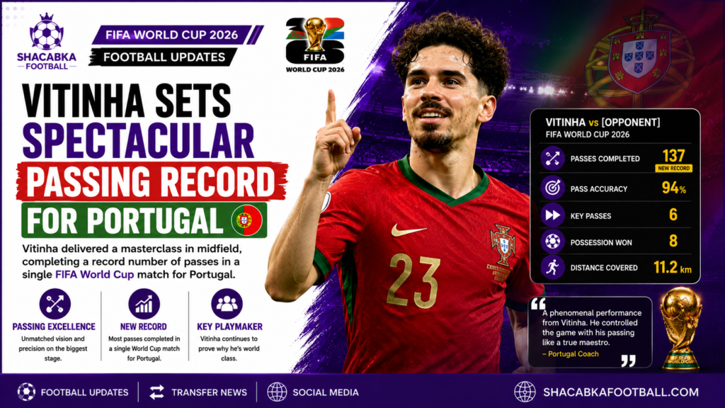 Vatinha Spectacular Passing Record for Portugal 