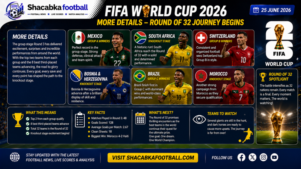 "WORLD CUP GROUP STAGES BATTLE – ROUND 3 RESULTS & STANDINGS"