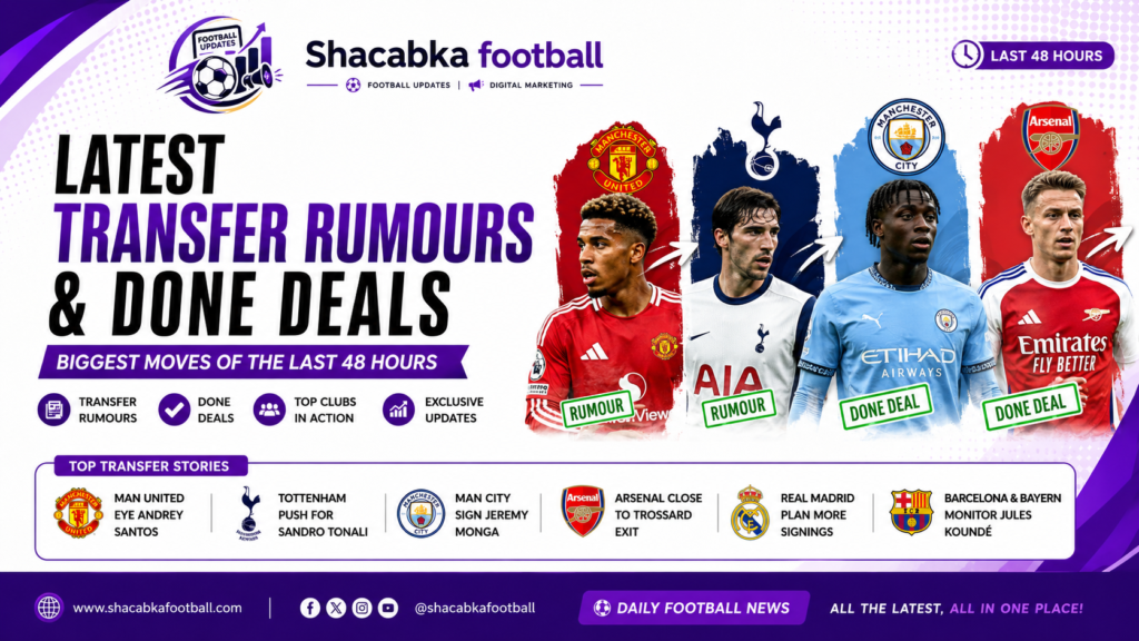 "Latest Football Transfer Rumours and Done Deals: Biggest Moves of the Last 48 Hours"