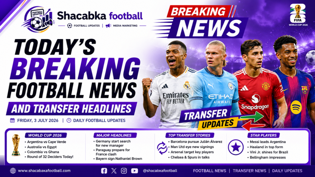 "Today’s Breaking football news and transfer Headlines "