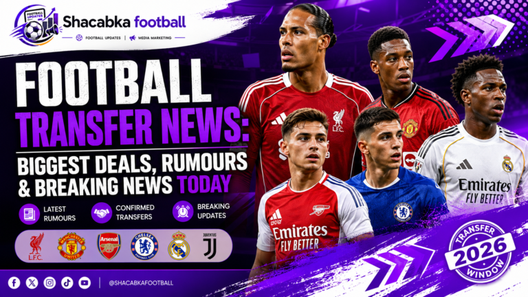 European football transfer news featuring Liverpool, Manchester United, Arsenal, Chelsea, Real Madrid and other top clubs in the latest summer transfer window updates.