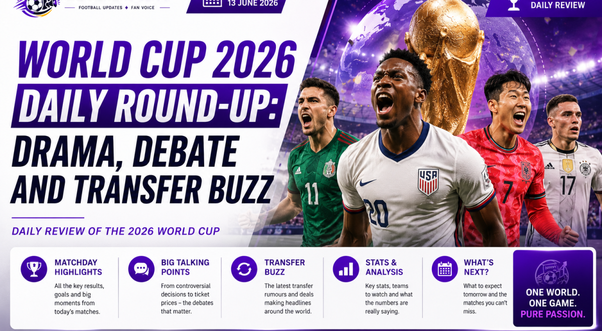 World Cup 2026 Daily Round-Up: Drama, Debate and Transfer Buzz Daily Review of the 2026 World Cup