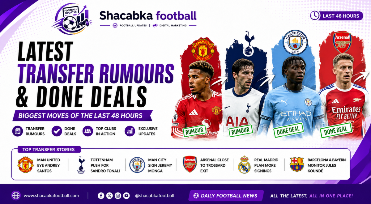 "Latest Football Transfer Rumours and Done Deals: Biggest Moves of the Last 48 Hours"